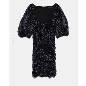Zara Tulle Dot Dress